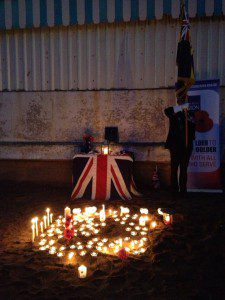 Candle lit vigil, Paignton Pier