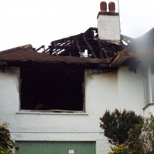 Elsie's home was severely damaged in the blaze