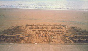 Message in the sand