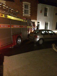 poorly parked car prevents easy access [FB/Newton Abbot Fire Station]