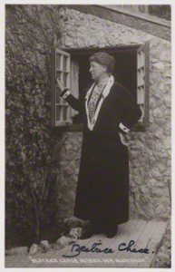 NPG x25222; 'Beatrice Chase outside her bookshop' published by Chapman & Son