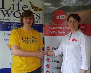 Laura Bambrey, Communications Officer and Community Fundraiser, Lifeworks and Lydia Lucas, Director, Redpost Media