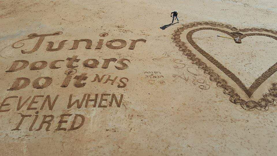 Message in the sand