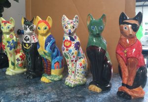 Some of the English Riviera Cats Trail Cats shortly after being fired at China Blue in Totnes