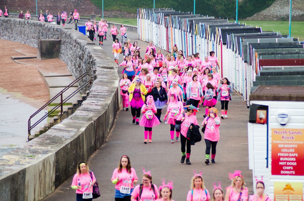 More than 1800 ladies took on wet and windy weather conditions for Rowcroft Hospice