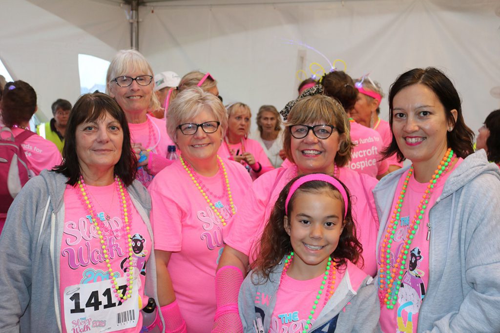 L-R Kathy Woolnough, Jill Pile, Janice Potter, Joanne Stamenkovic, Nikki Moxhay and Hannah Moxhay, all from Torquay