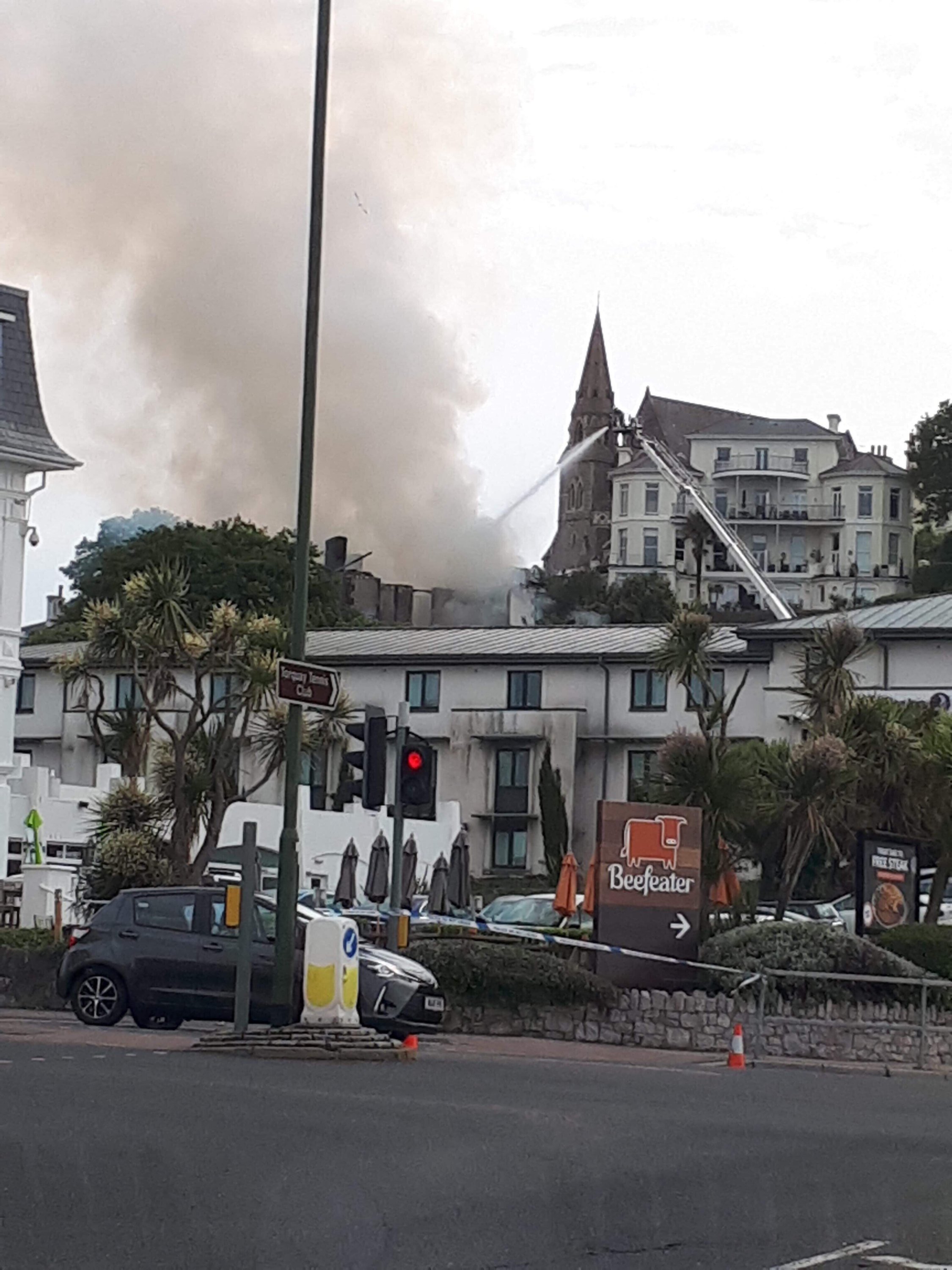 Road closures due to Torquay hotel fire - We Are South Devon