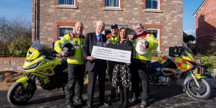 West Country housebuilder boosts life-saving blood bike service with £ ...